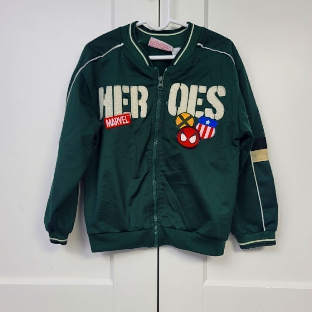 Marvel heroes jacket, size 5